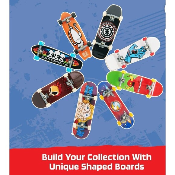 NIB Tech Deck 25th Anniversary 8 Pack Fingerboards with Exclusive Figure NIB - Picture 5 of 6